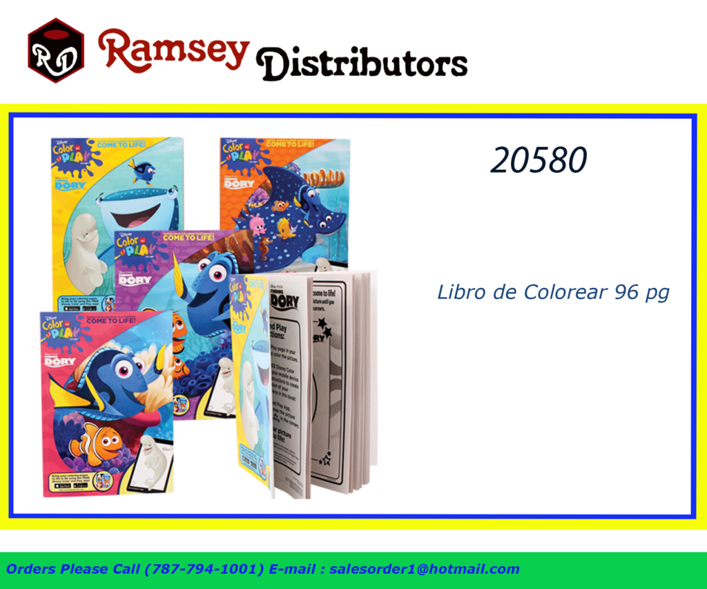 20580 Libro de Colorear DORY Ramsey Distributors