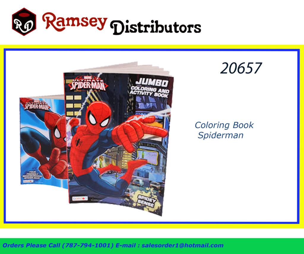 20657 Coloring Book Spiderman Ramsey Distributors