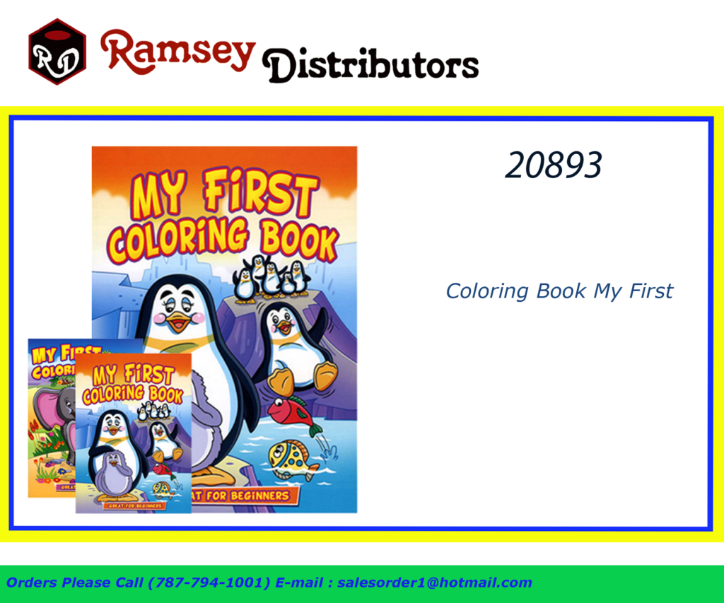 20893 Coloring Book My First Ramsey Distributors